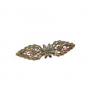 Vintage Gold Tone Floral Brooch Pin